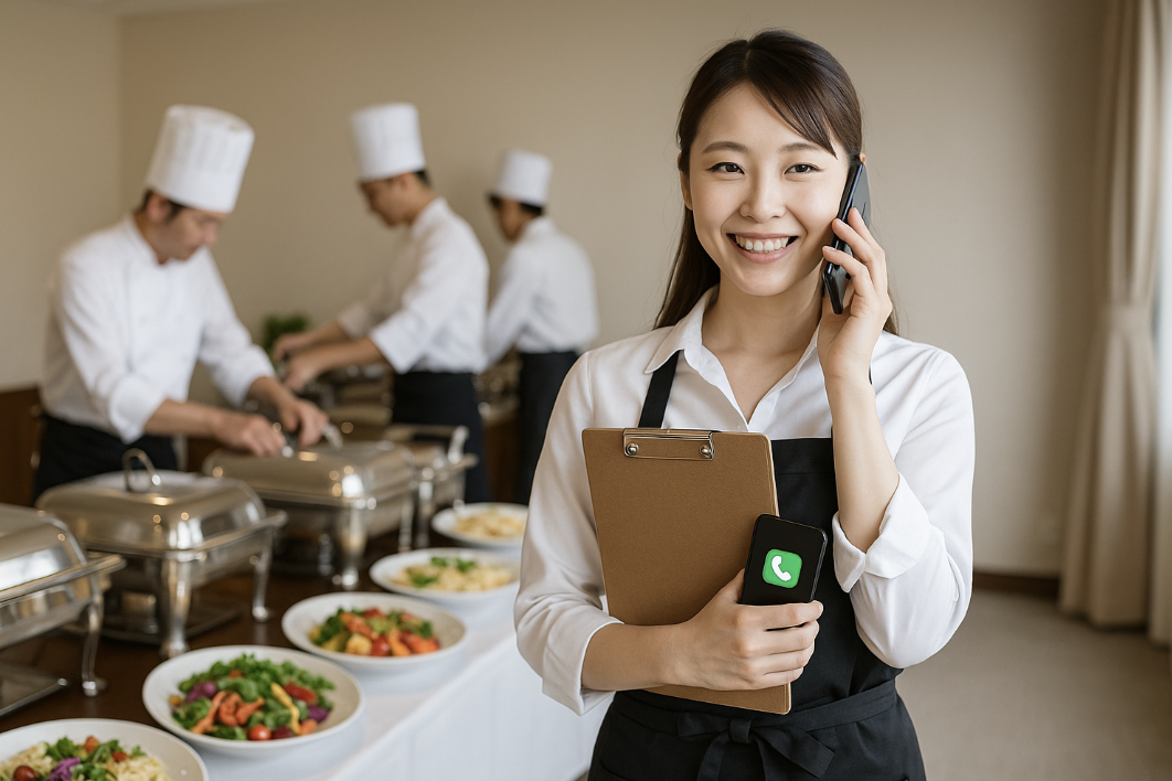 ご注文を受けている様子